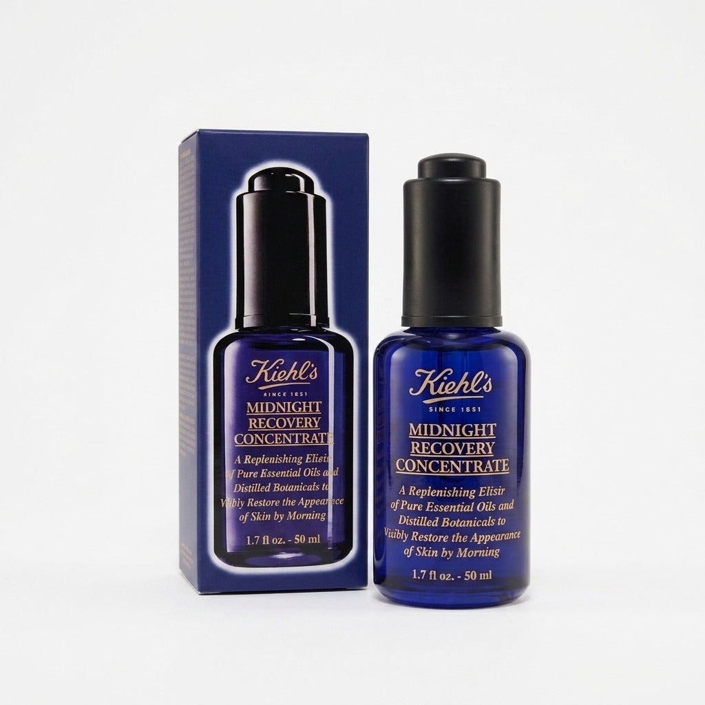 Title: Kiehl's Midnight Recovery Concentrate 1.7 oz / 50ml – Facial Oil Serum