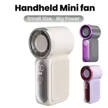 Portable Handheld Mini Fan – 5-Speed Rechargeable Fan