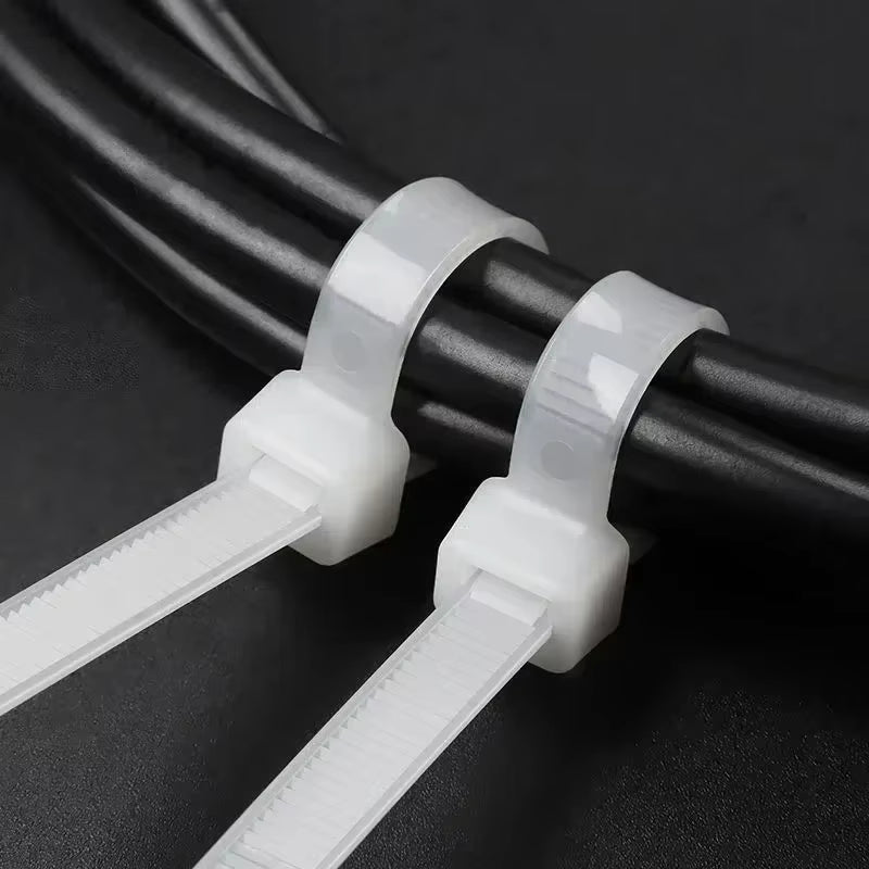 100/1000Pcs Nylon Cable Ties – Self-Locking Zip Ties