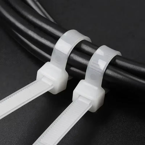 100/1000Pcs Nylon Cable Ties – Self-Locking Zip Ties