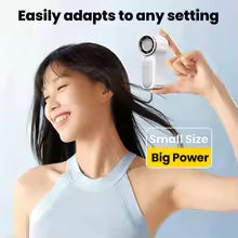 Portable Handheld Mini Fan – 5-Speed Rechargeable Fan