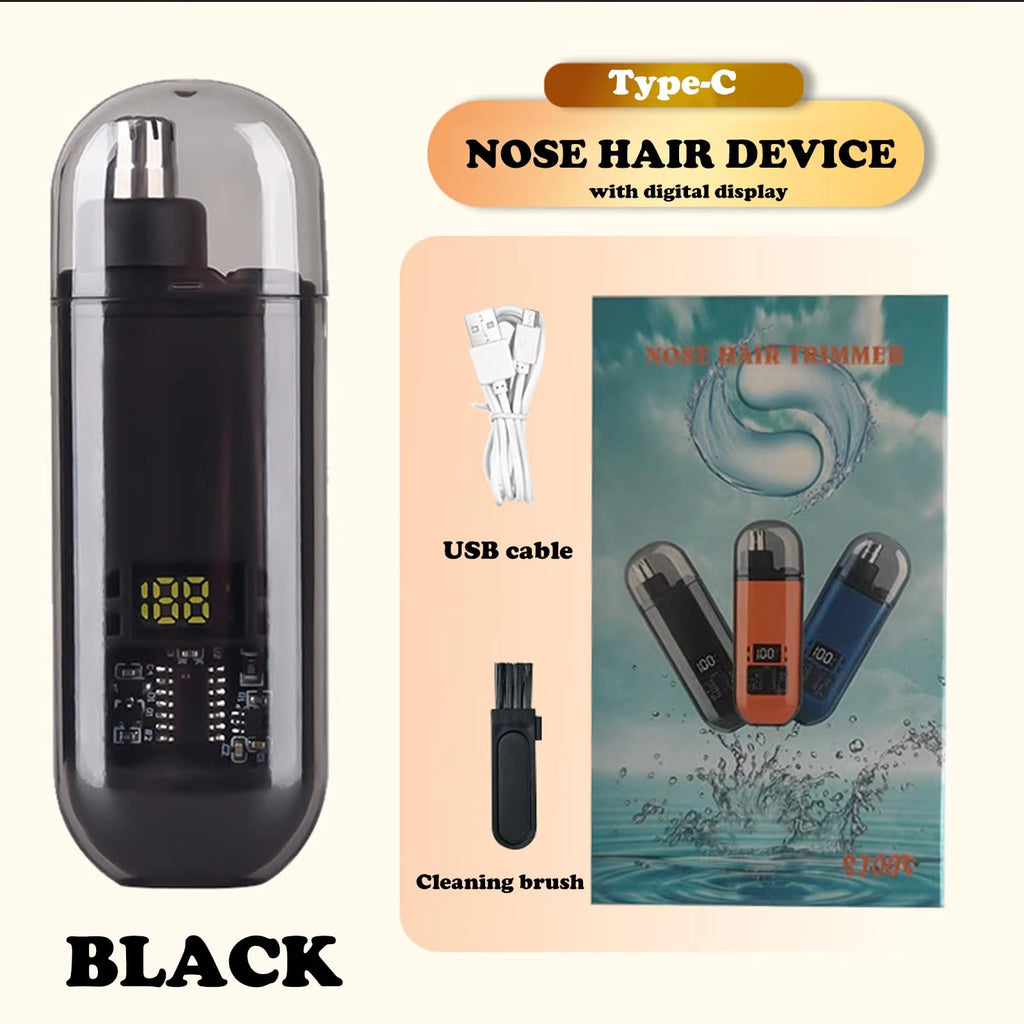 Portable Electric Nose & Ear Hair Trimmer for Men