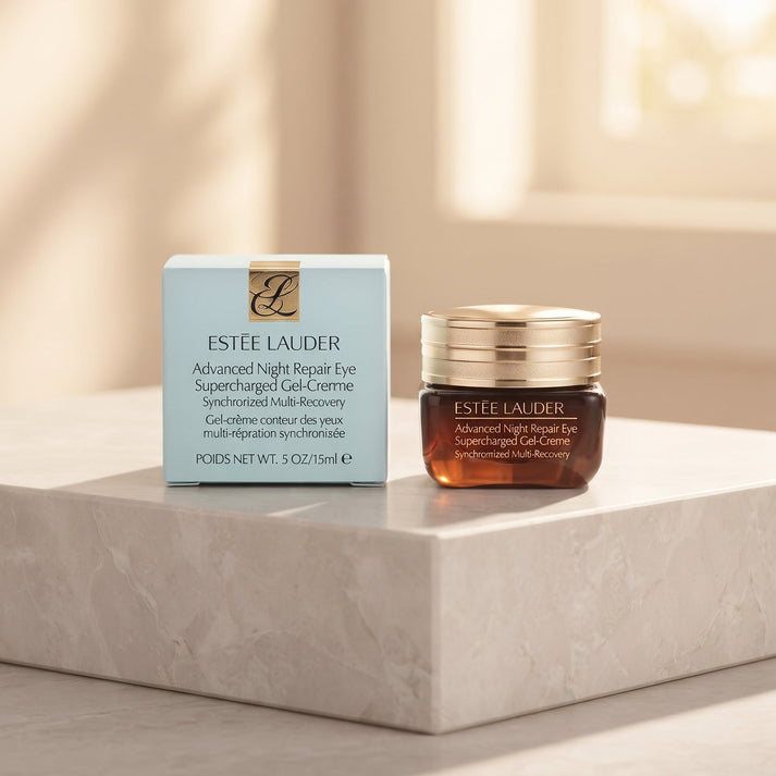 Estée Lauder Advanced Night Repair Eye Supercharged Gel-Creme jar and box