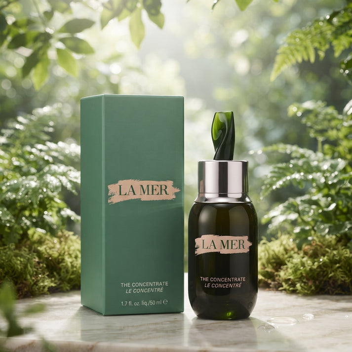 La Mer The Concentrate bottle and box