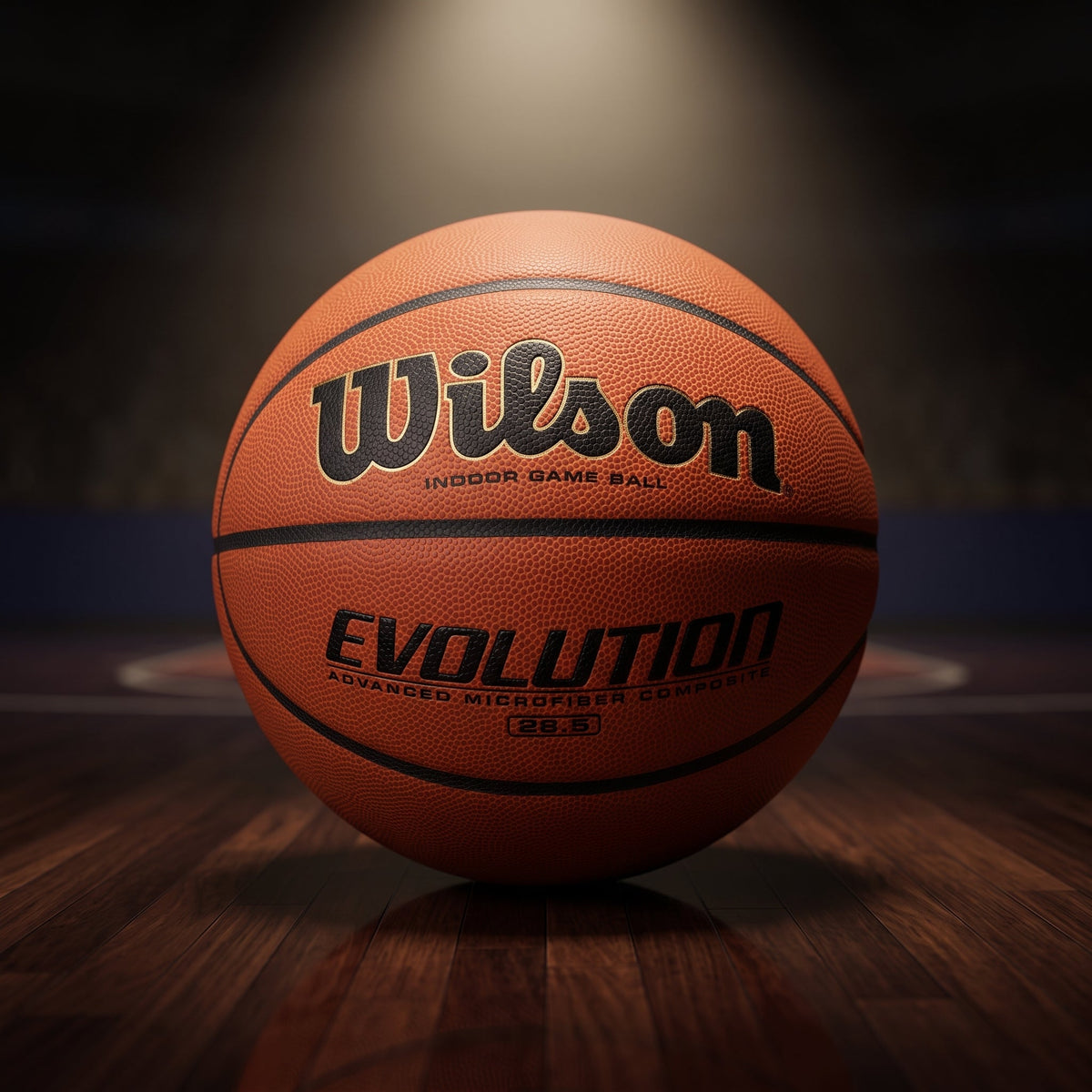 Wilson Official Evolution Basketball 28.5" Indoor Game Basketball Intermediate Size