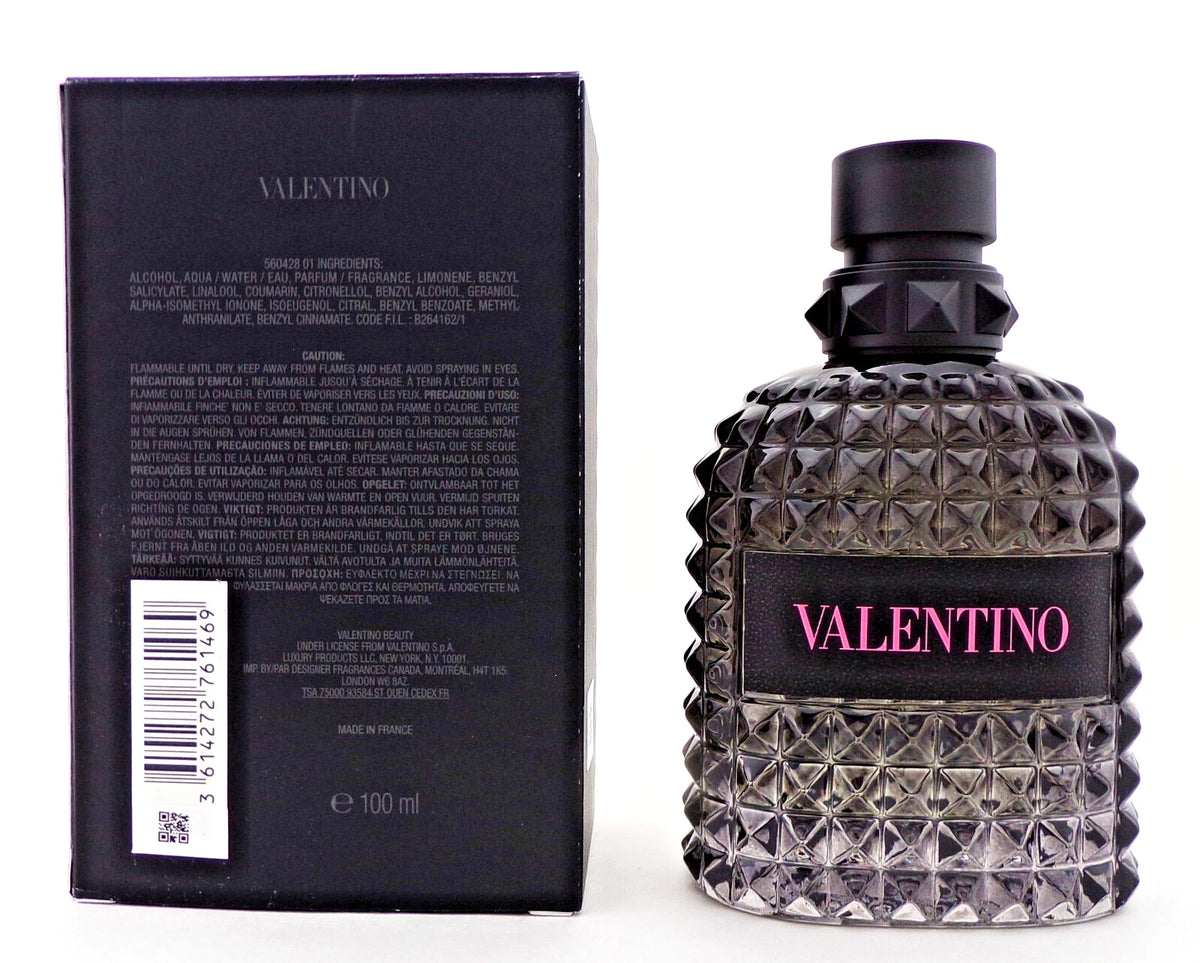 Valentino Uomo Born in Roma Eau de Toilette for Men – 100 mL / 3.4 oz, New