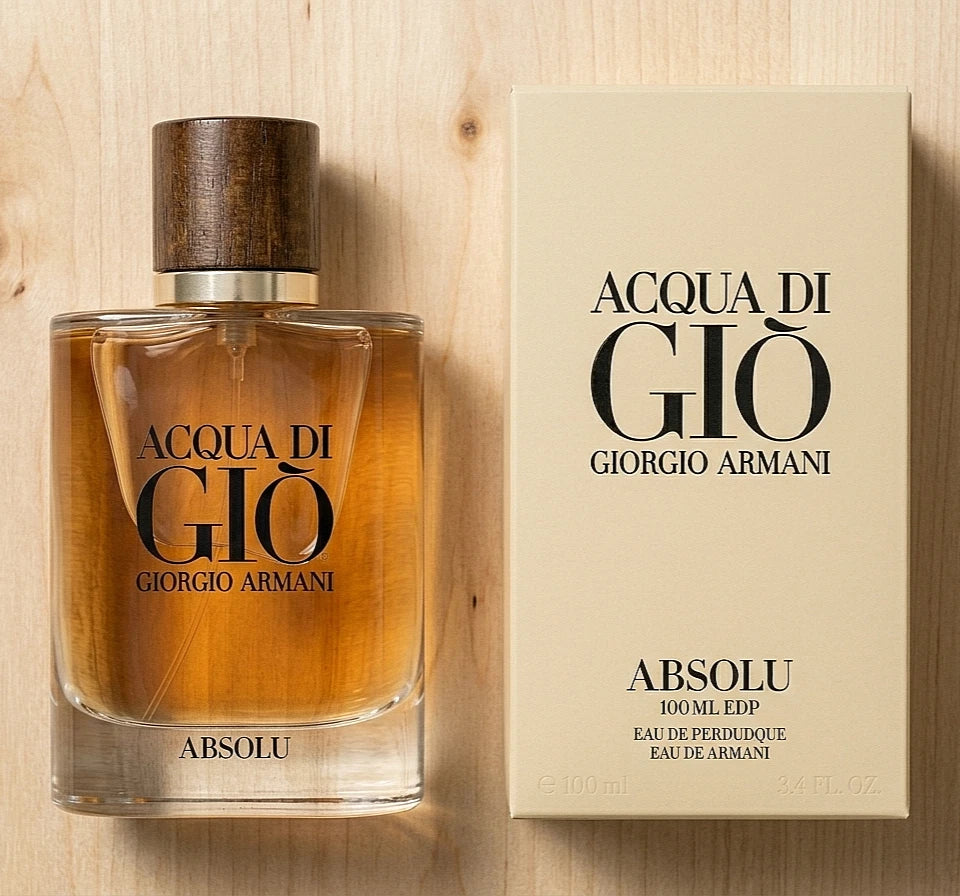 Giorgio Armani Acqua di Giò Absolu Parfum for Men – 100 mL / 3.4 oz Spray, New