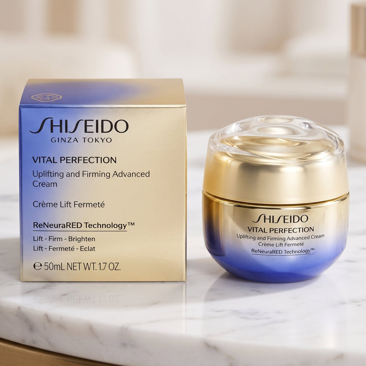 Shiseido Vital Perfection Advanced Cream Uplifting & Firming 1.7 oz / 50 ml New